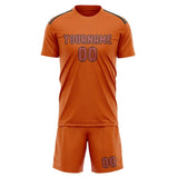 Custom Orange Copper Rose Soccer Jersey