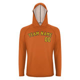 Custom Orange Gold UV-Hoodie