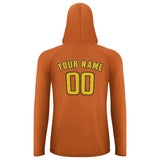 Custom Orange Gold UV-Hoodie