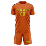 Custom Orange Gold Soccer Jersey