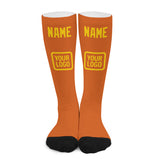 Custom Orange Gold Knee-High Sock