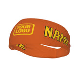 Custom Orange Gold Sports headband