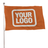 Custom Orange White Flag
