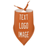 Custom Orange White Pet Scarf