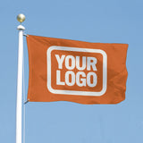 Custom Orange White Flag