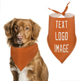 Custom Orange White Pet Scarf