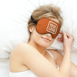 Custom Orange White Sleep Mask