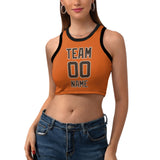Custom Orange Brown Sleeveless Tank Top