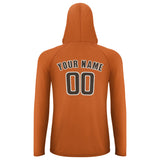 Custom Orange Brown UV-Hoodie