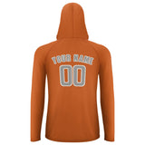 Custom Orange Gray UV-Hoodie