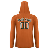 Custom Orange Dark Green UV-Hoodie