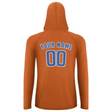 Custom Orange Sky Blue UV-Hoodie