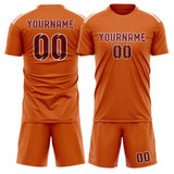 Custom Orange Crimson Red Soccer Jersey