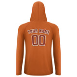 Custom Orange Coral Red UV-Hoodie