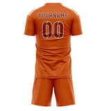 Custom Orange Coral Red Soccer Jersey