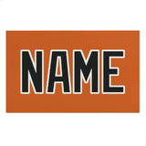 Custom Orange Black Beach Towel