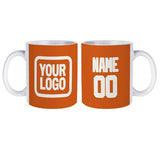 Custom Orange White Mug