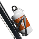 Custom Orange White Sports Bottle