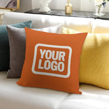 Custom Orange White Pillowcase