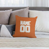 Custom Orange White Pillowcase