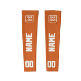 Custom Orange White Arm Sleeve