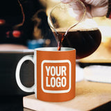 Custom Orange White Mug