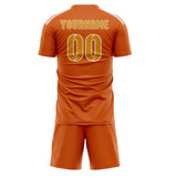 Custom Orange Yellow Soccer Jersey