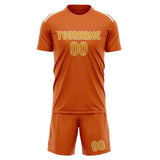 Custom Orange Yellow Soccer Jersey