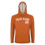Custom Orange Light Pink UV-Hoodie