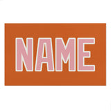 Custom Orange Light Pink Beach Towel