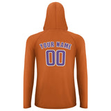 Custom Orange Light Purple UV-Hoodie