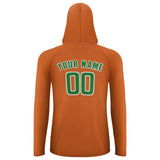 Custom Orange Emerald Green UV-Hoodie