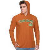 Custom Orange Emerald Green UV-Hoodie