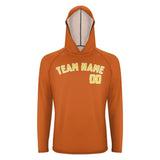 Custom Orange Light Yellow UV-Hoodie