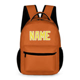 Custom Orange Light Yellow Kids Backpack