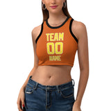 Custom Orange Light Yellow Sleeveless Tank Top