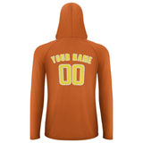 Custom Orange Light Yellow UV-Hoodie