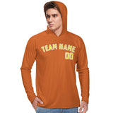 Custom Orange Light Yellow UV-Hoodie