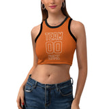 Custom Orange Orange Sleeveless Tank Top
