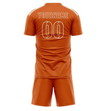 Custom Orange Orange Soccer Jersey