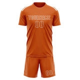 Custom Orange Orange Soccer Jersey
