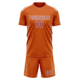 Custom Orange Copper Rose Soccer Jersey