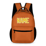 Custom Orange Gold Kids Backpack