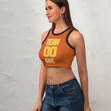 Custom Orange Gold Sleeveless Tank Top