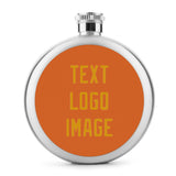 Custom Orange Yellow Hip Flask