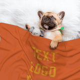 Custom Orange Yellow Pet Blanket