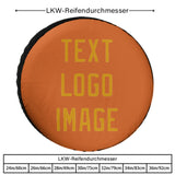 Custom Orange Yellow Truck Tires