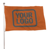 Custom Orange Dark Grey Flag