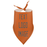 Custom Orange Dark Grey Pet Scarf