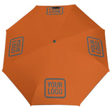 Custom Orange Dark Grey Automatic Umbrella